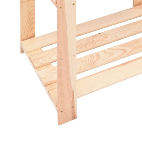 REGAŁY Z 5 PÓŁKAMI, 3 SZT., 80X38X170 CM, SOSNA, 250 KG