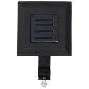 ZESTAW 6 LAMP SOLARNYCH LED NA ŚCIANĘ OGRODZENIE 12CM CZARNE ZIMNA BIEL