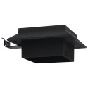 ZESTAW 6 LAMP SOLARNYCH LED NA ŚCIANĘ OGRODZENIE 12CM CZARNE ZIMNA BIEL