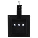 ZESTAW 6 LAMP SOLARNYCH LED NA ŚCIANĘ OGRODZENIE 12CM CZARNE ZIMNA BIEL