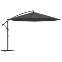 PARASOL WISZĄCY Z ALUMINIOWYM SŁUPKIEM 350CM ANTRACYTOWY