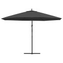 PARASOL WISZĄCY Z ALUMINIOWYM SŁUPKIEM 350CM ANTRACYTOWY