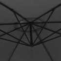 PARASOL WISZĄCY Z ALUMINIOWYM SŁUPKIEM 350CM ANTRACYTOWY