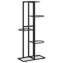 5-POZIOMOWY STOJAK NA KWIATY 43X22X98CM CZARNY METALOWY