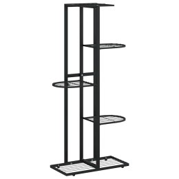 5-POZIOMOWY STOJAK NA KWIATY 43X22X98CM CZARNY METALOWY