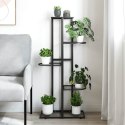5-POZIOMOWY STOJAK NA KWIATY 43X22X98CM CZARNY METALOWY