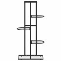 5-POZIOMOWY STOJAK NA KWIATY 43X22X98CM CZARNY METALOWY