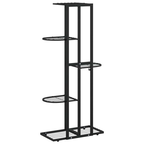 5-POZIOMOWY STOJAK NA KWIATY 43X22X98CM CZARNY METALOWY