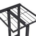 5-POZIOMOWY STOJAK NA KWIATY 43X22X98CM CZARNY METALOWY