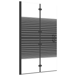 SKŁADANA KABINA PRYSZNICOWA ESG 80X140CM CZARNA
