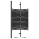 SKŁADANA KABINA PRYSZNICOWA ESG 80X140CM CZARNA