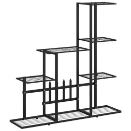 STOJAK NA KWIATY 94,5X25X88CM CZARNY METALOWY