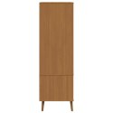 VidaXL Garderoba MOLDE Karmel 90 x 55 x 175 cm Lite drewno sosnowe