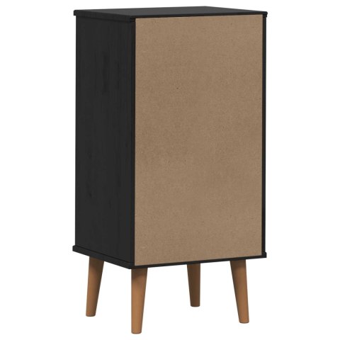 VidaXL Komoda z szufladami MOLDE Czarny 40 x 35 x 82 cm