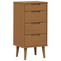 VidaXL Komoda z szufladami MOLDE Karmel 40 x 35 x 82 cm