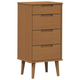 VidaXL Komoda z szufladami MOLDE Karmel 40 x 35 x 82 cm