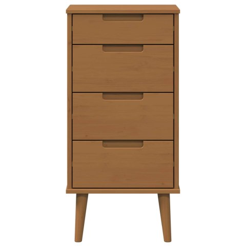 VidaXL Komoda z szufladami MOLDE Karmel 40 x 35 x 82 cm