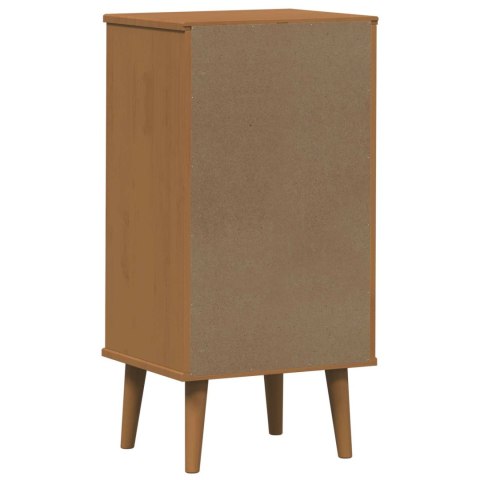 VidaXL Komoda z szufladami MOLDE Karmel 40 x 35 x 82 cm