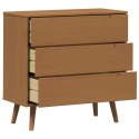 VidaXL Komoda z szufladami MOLDE Karmel 80 x 40 x 80 cm