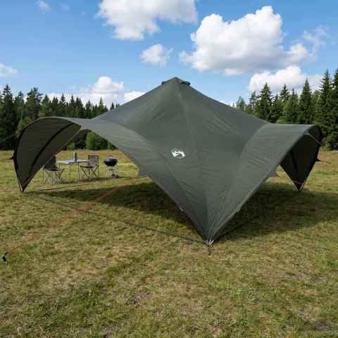 NAMIOT IMPREZOWY Z DACHEM ZIELONY WOJSKOWY 600X600X400CM