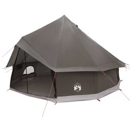 NAMIOT TIPI BRĄZOWY SZARY 300X300X200CM POLIESTER I STAL