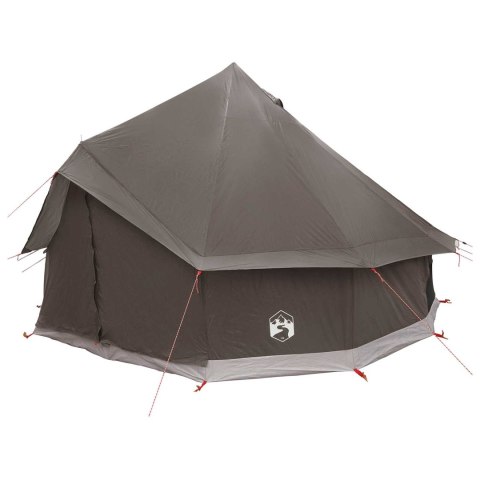 NAMIOT TIPI BRĄZOWY SZARY 300X300X200CM POLIESTER I STAL