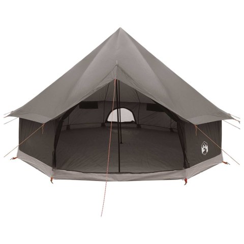 NAMIOT TIPI BRĄZOWY SZARY 300X300X200CM POLIESTER I STAL