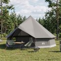 NAMIOT TIPI BRĄZOWY SZARY 500X500X300CM POLIESTER I STAL