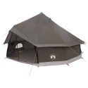 NAMIOT TIPI BRĄZOWY SZARY 500X500X300CM POLIESTER I STAL