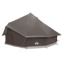 NAMIOT TIPI BRĄZOWY SZARY 500X500X300CM POLIESTER I STAL