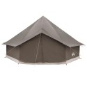 NAMIOT TIPI BRĄZOWY SZARY 500X500X300CM POLIESTER I STAL