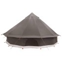 NAMIOT TIPI BRĄZOWY SZARY 500X500X300CM POLIESTER I STAL