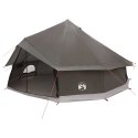 NAMIOT TIPI BRĄZOWY SZARY 600X600X350CM POLIESTER I STAL
