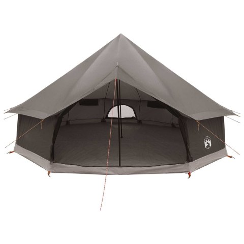 NAMIOT TIPI BRĄZOWY SZARY 600X600X350CM POLIESTER I STAL