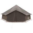 NAMIOT TIPI BRĄZOWY SZARY 600X600X350CM POLIESTER I STAL