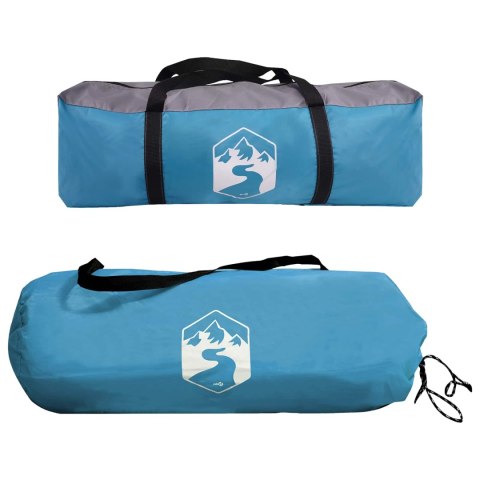 NAMIOT BOCZNY NIEBIESKI 410X410X250CM POLIESTER I STAL