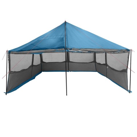 NAMIOT RODZINNY NIEBIESKI 600X400X268CM POLIESTER I STAL