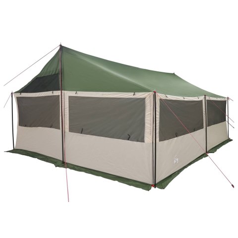 NAMIOT RODZINNY ZIELONY 600X400X268CM POLIESTER I STAL