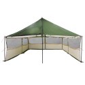 NAMIOT RODZINNY ZIELONY 600X400X268CM POLIESTER I STAL
