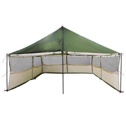 NAMIOT RODZINNY ZIELONY 600X400X268CM POLIESTER I STAL