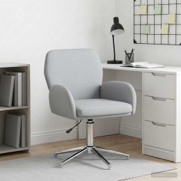 VidaXL Obrotowe krzesło biurowe 54 x 58 x 90 cm jasnoszary tkanina