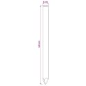 VidaXL Słupki ogrodzeniowe 10 szt. zielony 120 cm Lite drewno sosnowe