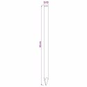 VidaXL Słupki ogrodzeniowe 15 szt. zielony 60 cm Lite drewno sosnowe