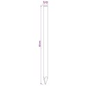 VidaXL Słupki ogrodzeniowe 15 szt. zielony 60 cm Lite drewno sosnowe