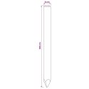 VidaXL Słupki ogrodzeniowe 5 szt. zielony 100 cm Lite drewno sosnowe