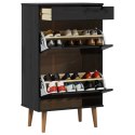 VidaXL Szafka na buty MOLDE 59,5 x 35 x 103 cm Lite drewno sosnowe