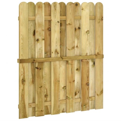 VidaXL Brama ogrodowa 100 x 125 cm Lite drewno sosnowe zielony