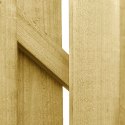 VidaXL Brama ogrodowa 100 x 75 cm Lite drewno sosnowe zielony