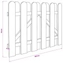 VidaXL Brama ogrodowa 100 x 75 cm Lite drewno sosnowe zielony