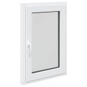 VidaXL Okno piwniczne RISOR 60 x 90 cm PVC i szkło Biały